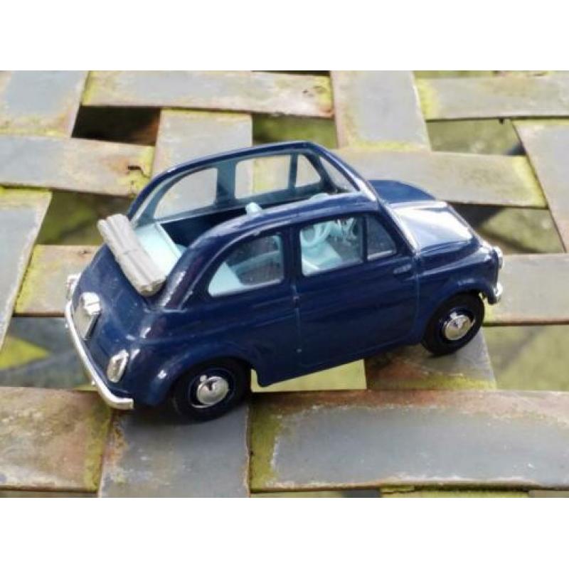 Fiat 500 1/43 VITESSE l-blauw interieur