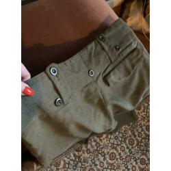 Vintage broek uit 1962 / legergroen