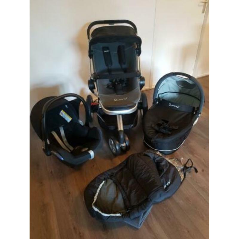 Quinny Buzz zwart grijs helemaal compleet set 3 in 1