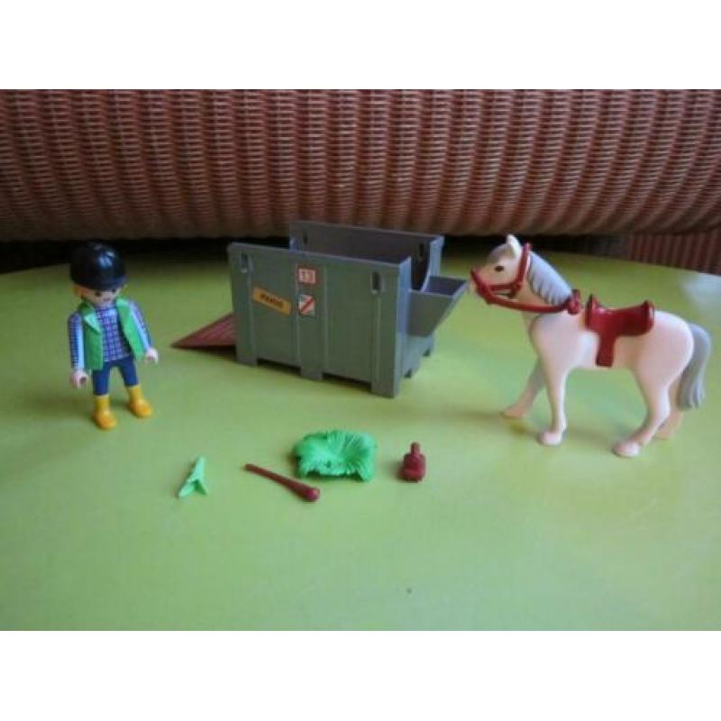 Playmobil 4316 paard paarden transport box