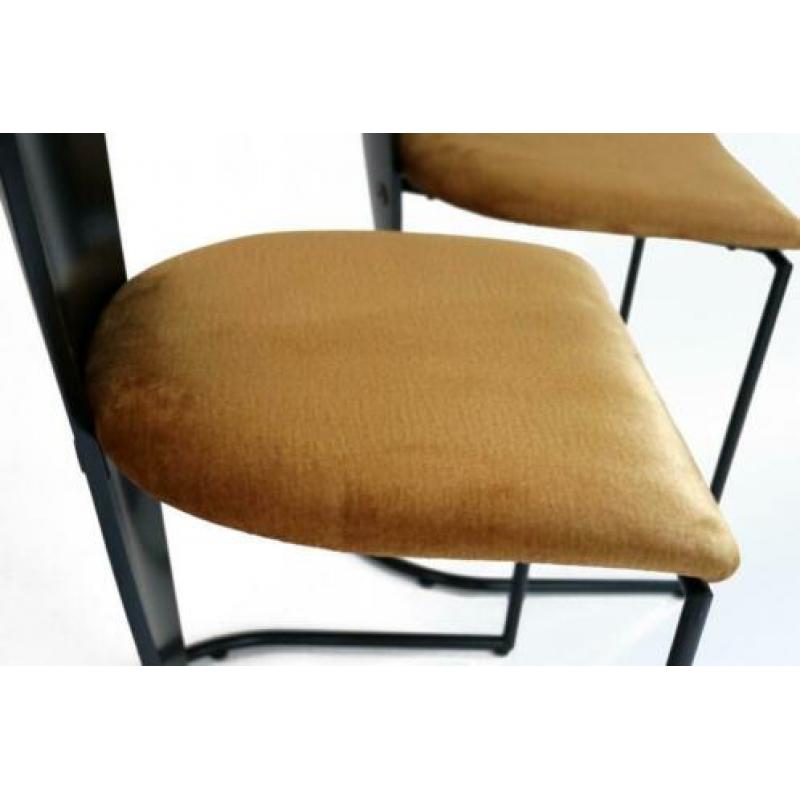 Dutch Design Harvink Zino Memphis Milano stoelen goud/zwart