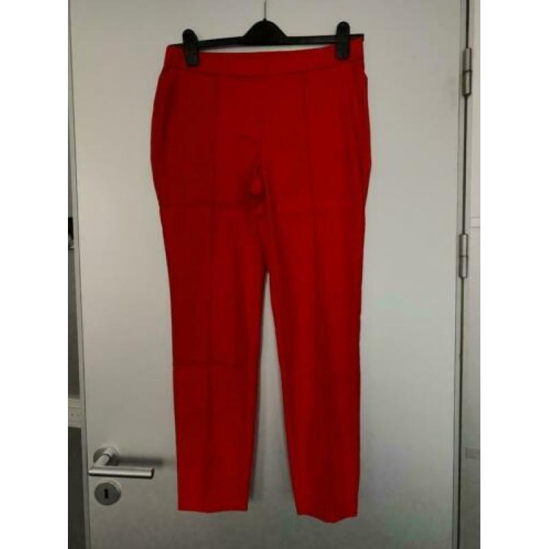 D1148 Nieuw Toni Dress maat 40=M rood slim-fit broek pantalo