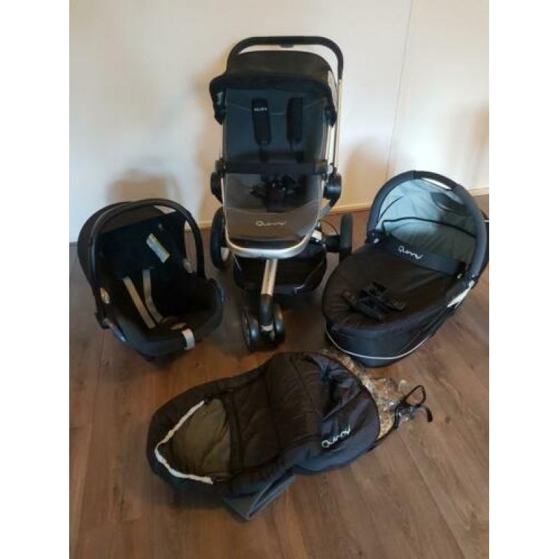 Quinny Buzz zwart grijs helemaal compleet set 3 in 1