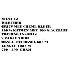 Maat 42 - werther - grijs / cremekleur