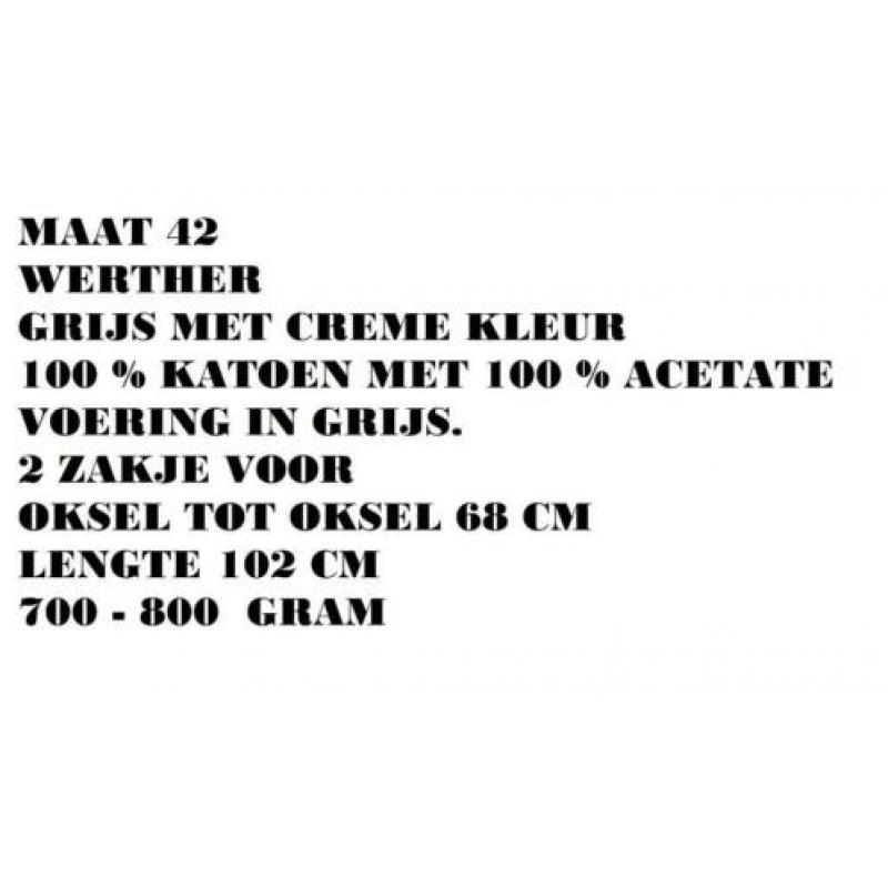 Maat 42 - werther - grijs / cremekleur