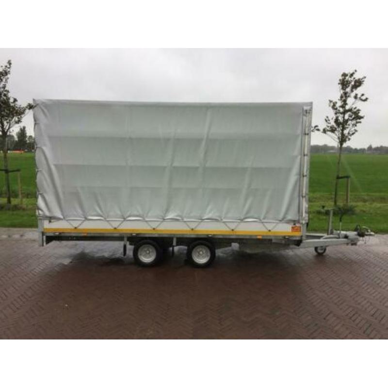 Eduard plateauwagen 406x180x200 huif aanhangwagen