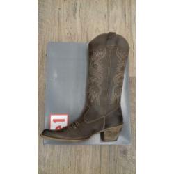 Nieuwe leren western/cowboy laarzen maat 37 € 30.00