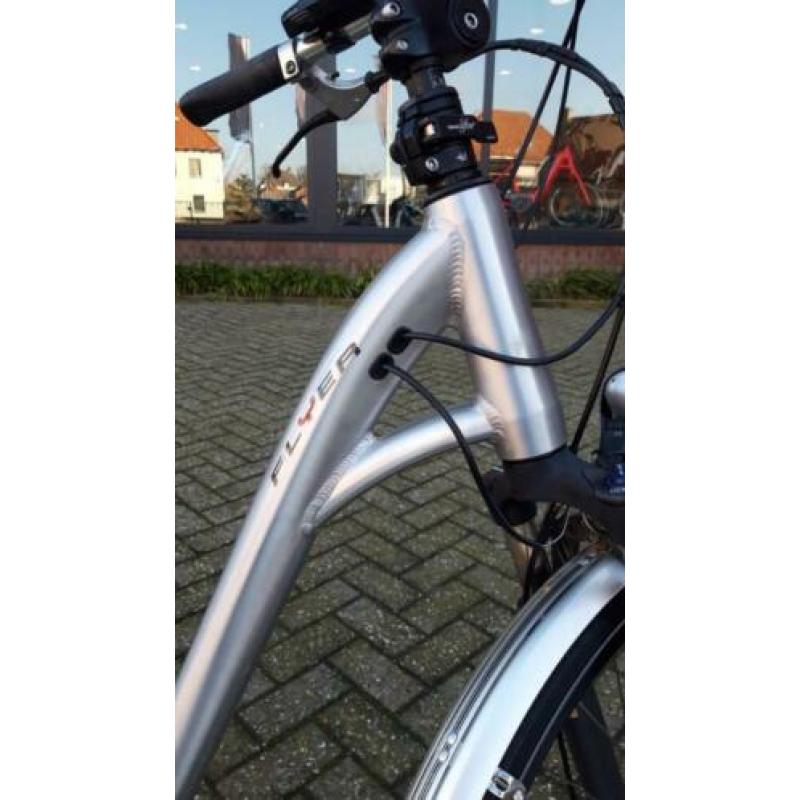 Flyer T8, Damesfiets, grijs, nieuwstaat