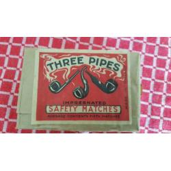 Threepipes safety matches