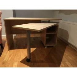 Mooi,Stevig Hoekbureau Gautier + Kast(tienerkamer,niet Ikea)