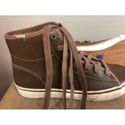 Keds dbl up hi dark Brown maat 38