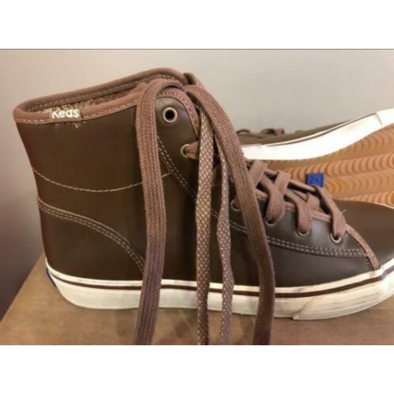 Keds dbl up hi dark Brown maat 38