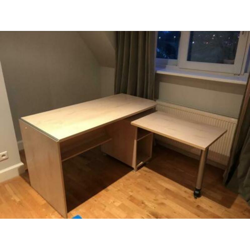 Mooi,Stevig Hoekbureau Gautier + Kast(tienerkamer,niet Ikea)