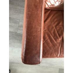 Cognac leren design fauteuil