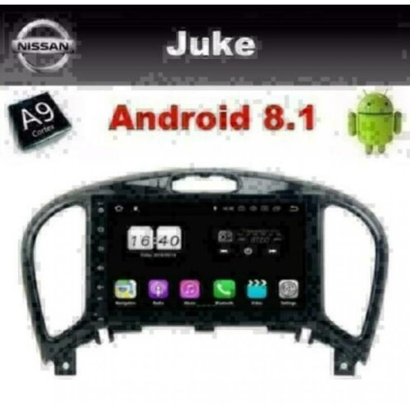 Nissan Juke 8inch radio navigatie android 8.1 dab+ wifi 16gb