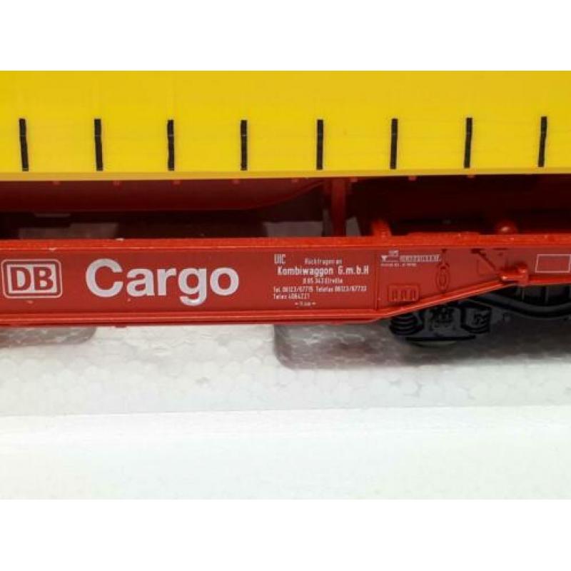 Roco Hupac draagwagon DB Cargo met tautliner Willi Betz