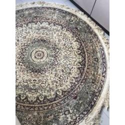 Vintage rond vloerkleed zgan