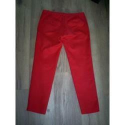 rode ZARA chinobroek maat 36