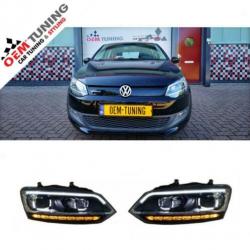 Polo 6r/6c led drl koplampen | dynamische signal | 2009-2017