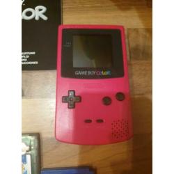 Zgan Gameboy color red pokomon,mario bros hoes boek enz