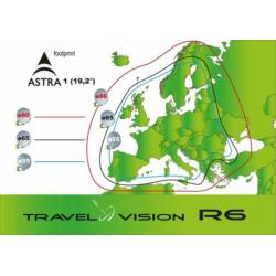 Zelfzoekende schotel van TravelVision R6-Flat