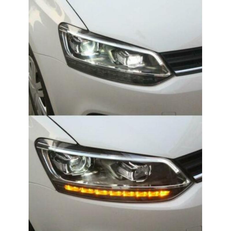 Polo 6r/6c led drl koplampen | dynamische signal | 2009-2017