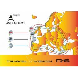 Zelfzoekende schotel van TravelVision R6-Flat