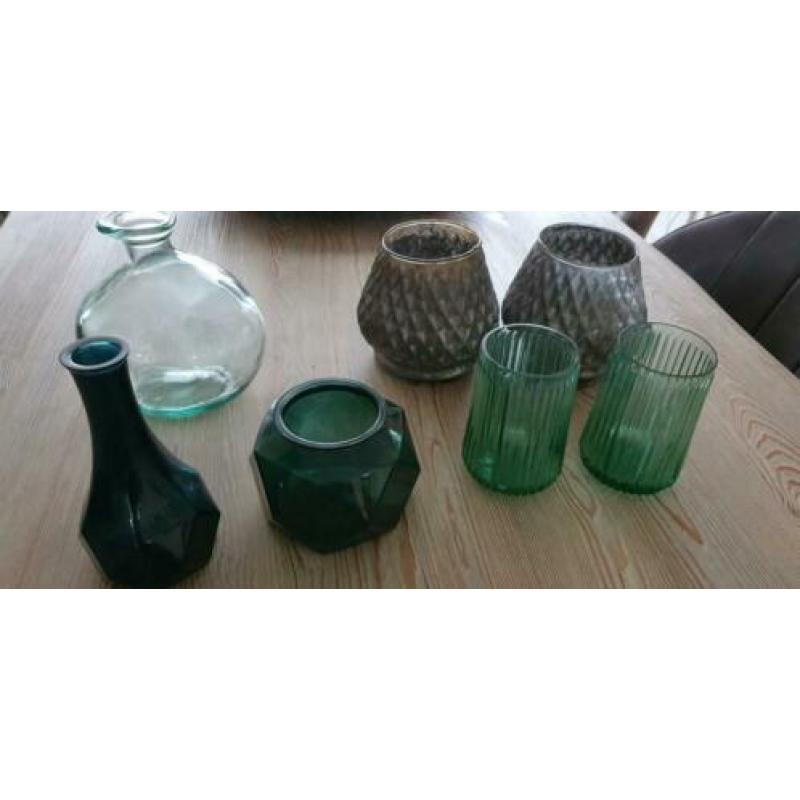 Leuke woonaccesoires decoratie groen/turquoise