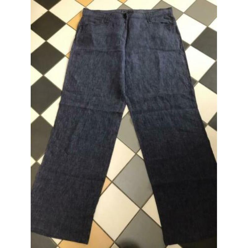 Brax linnen marina broek blauw xl 46