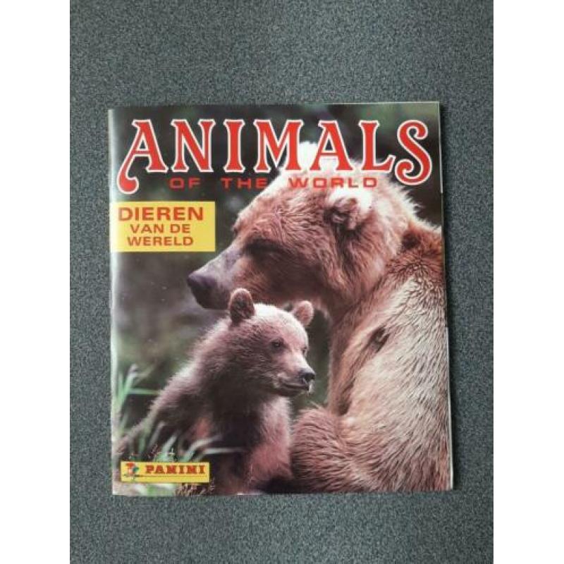 plaatjesboek Panini : animals of the world ( superstaat)