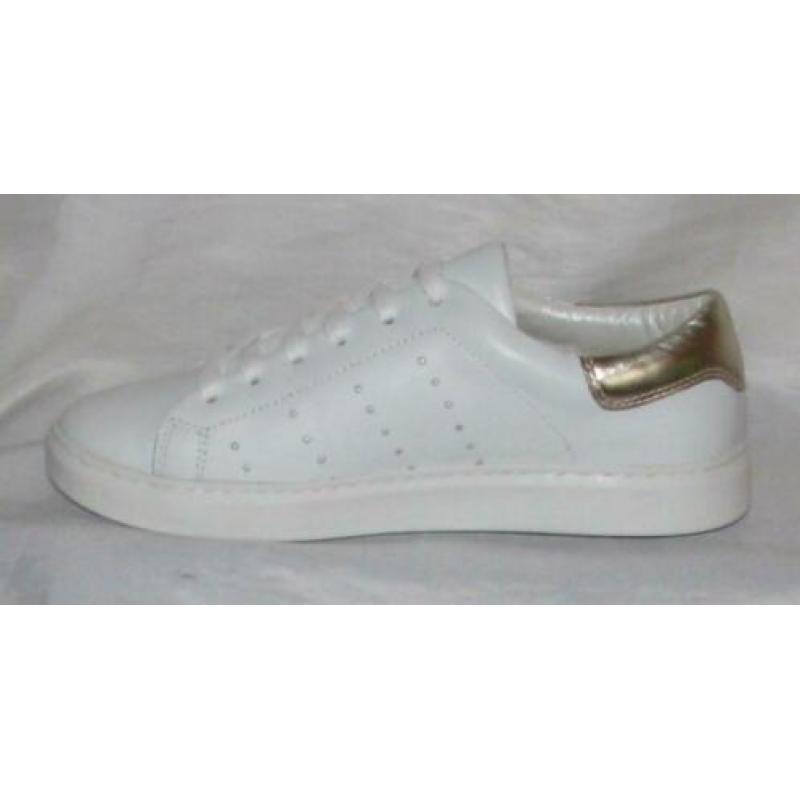 CARTOUX maat 37 lerensneaker wit/goud - gratis verzenden