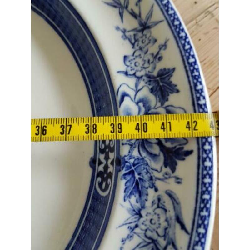 Antiek Wedgwood, Wedgewood,grote presenteerschaal,ovaal bord