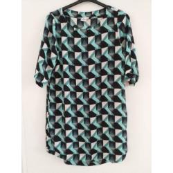 lange blouse of tuniek mt mooie print vn Casual Ladies mt L