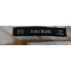 Zara basic beige broek pantalon maat 38