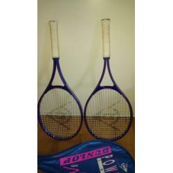 Dunlop tennisrackets twee stuks