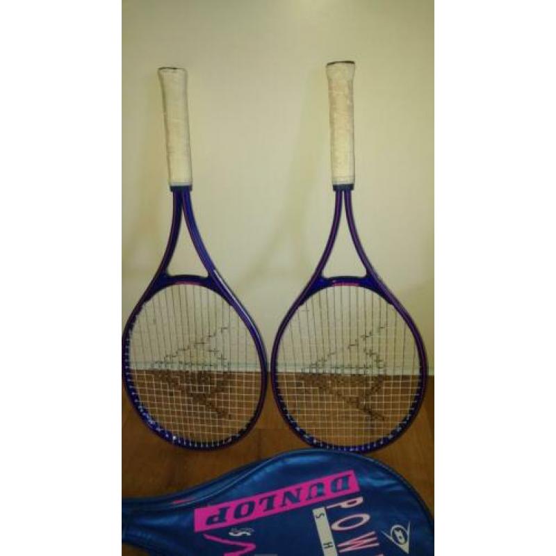 Dunlop tennisrackets twee stuks