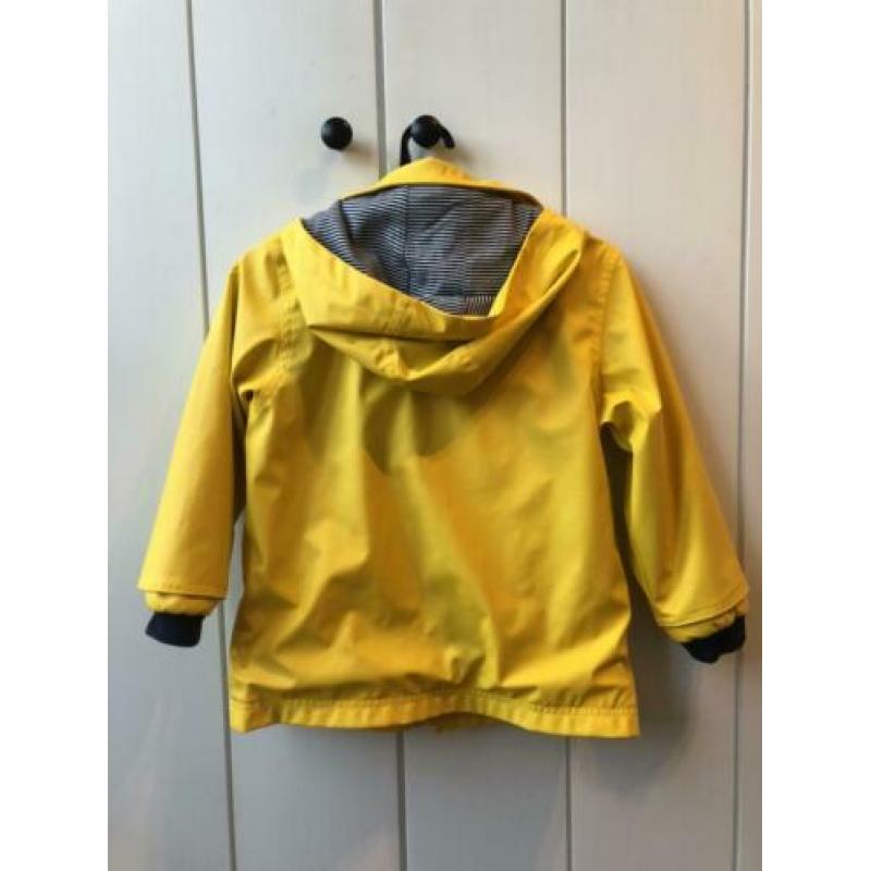 Petit Bateau oliejas / regenjas, maat 5 jaar / 108 cm Geel