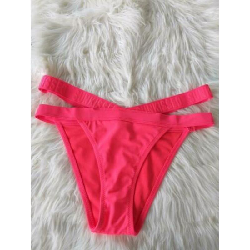 Fel roze bikinibroek maat S