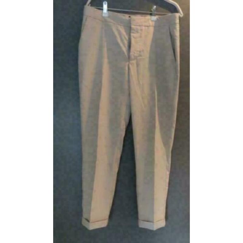 Zara basic beige broek pantalon maat 38