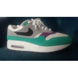 Nike Air Max 1 White Black Wolf Grey Clear Emerald 38.5