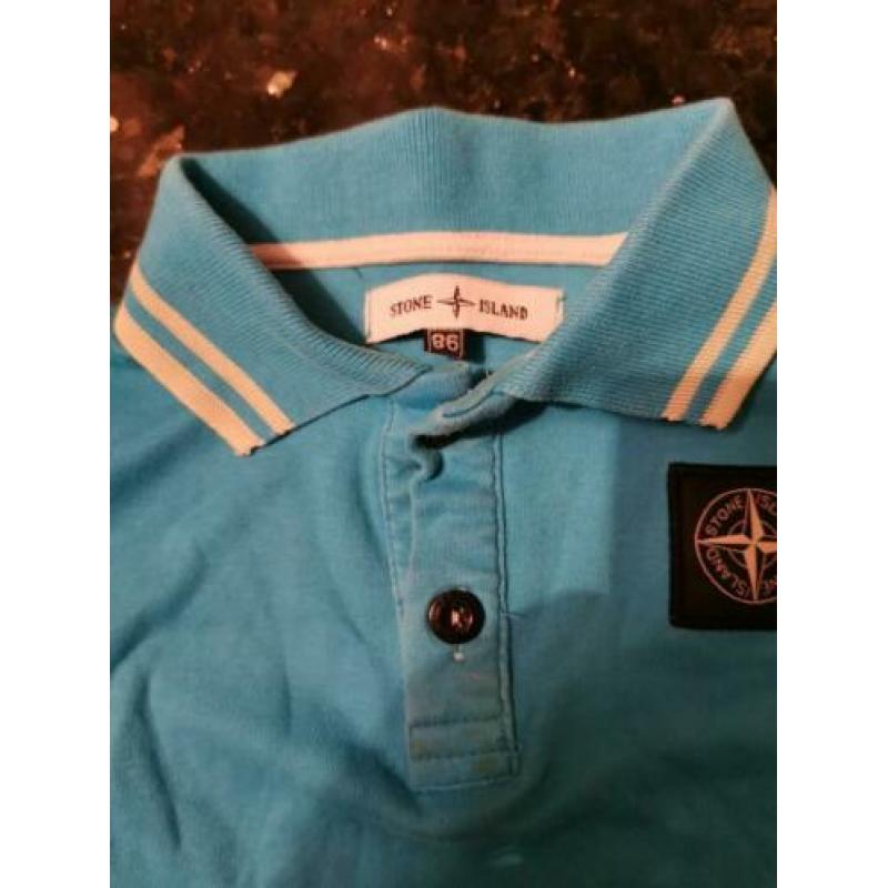 Baby polo maat 86 smurf blauw