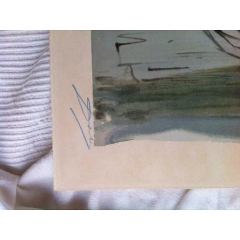 Salvador Dali – gesigneerde houtsnede druk-