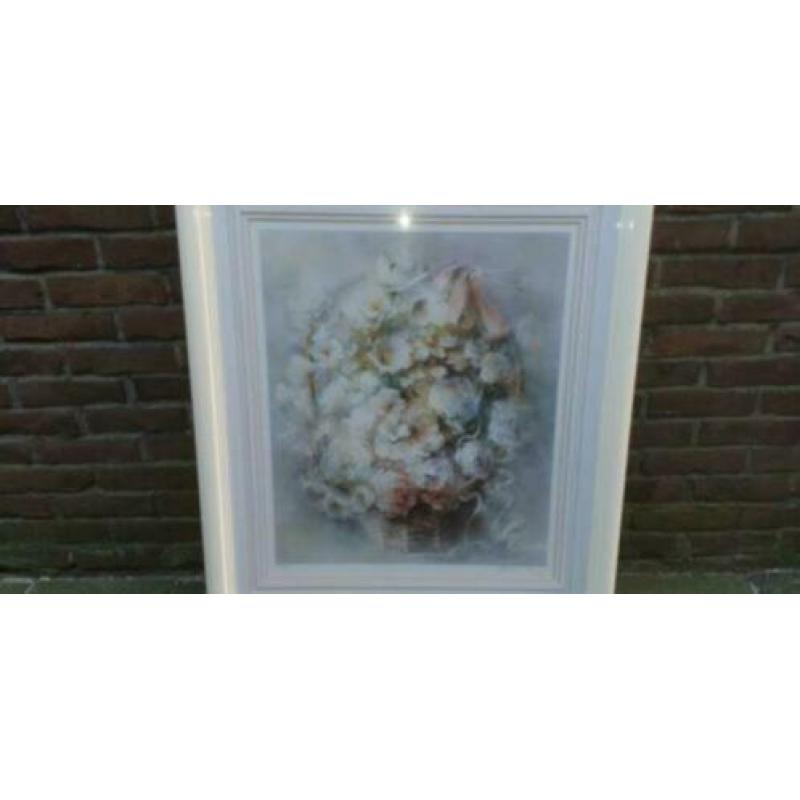 schilderij bloemetjes hoog 89 cm breed 75 cm