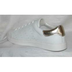 CARTOUX maat 37 lerensneaker wit/goud - gratis verzenden