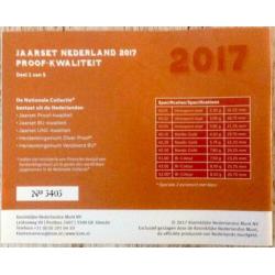 Jaarset Nederland 2017 Proof. In prijs verlaagd!