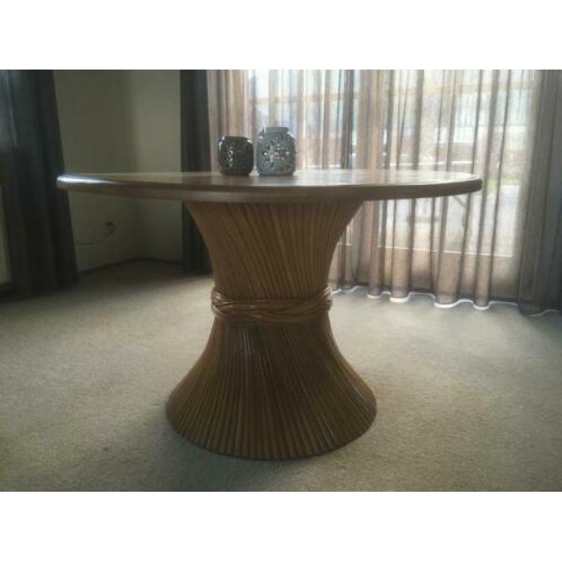 Ronde eettafel met 4 stoelen