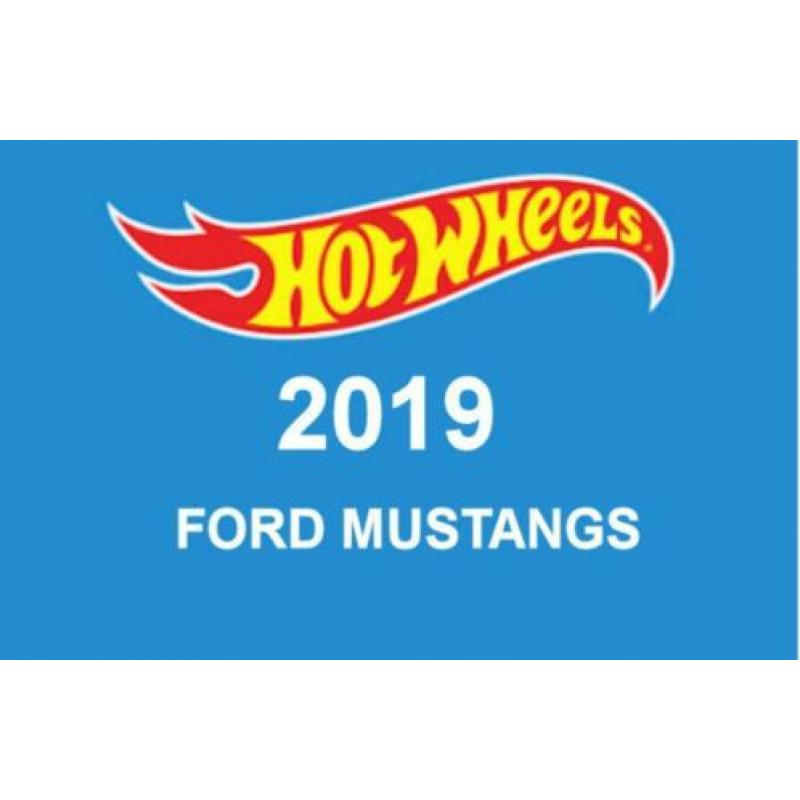 Hot Wheels 2019 Ford Mustang Vier verschilllende Modellen