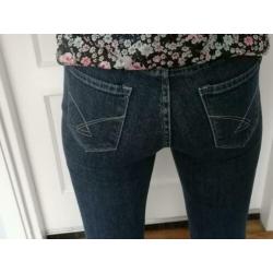 Dark stone jeans met normale taille maat 27/30 merk Mskvck