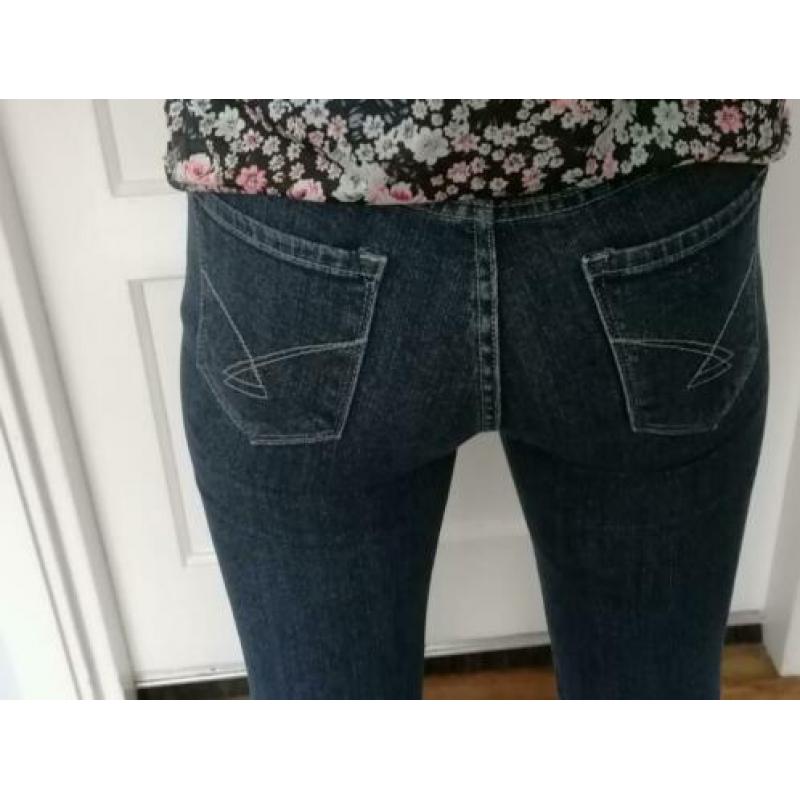 Dark stone jeans met normale taille maat 27/30 merk Mskvck