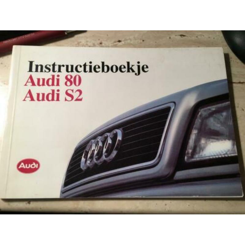 Instructieboek Audi 80 (B4), Audi S2 1993